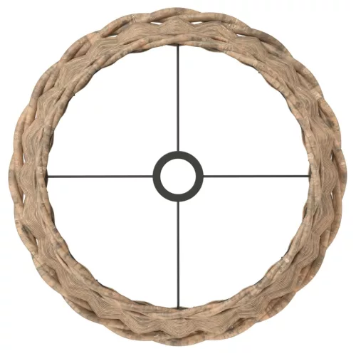  barna fonott mennyezeti lámpaernyő Ø45 x 28 cm