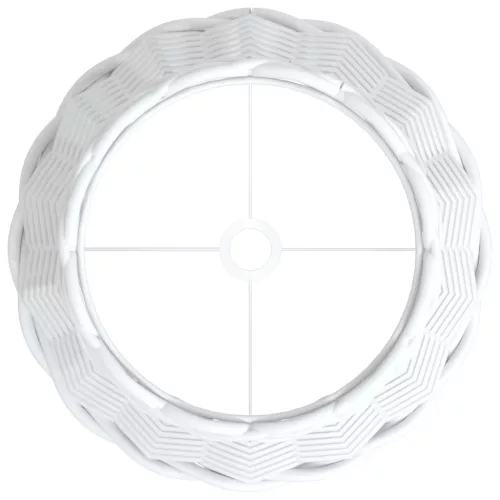  fehér fonott lámpaernyő Ø20x15 cm