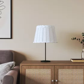  fehér fonott lámpaernyő Ø30x20 cm