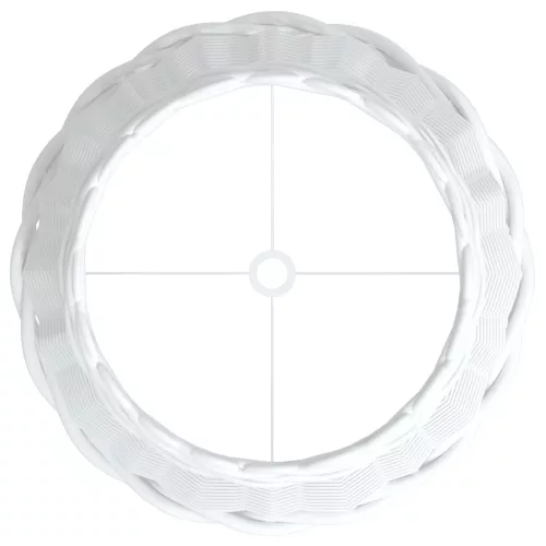  fehér fonott lámpaernyő Ø30x20 cm