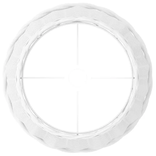  fehér fonott lámpaernyő Ø38x23 cm