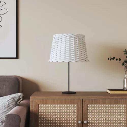  fehér fonott lámpaernyő Ø40x26 cm