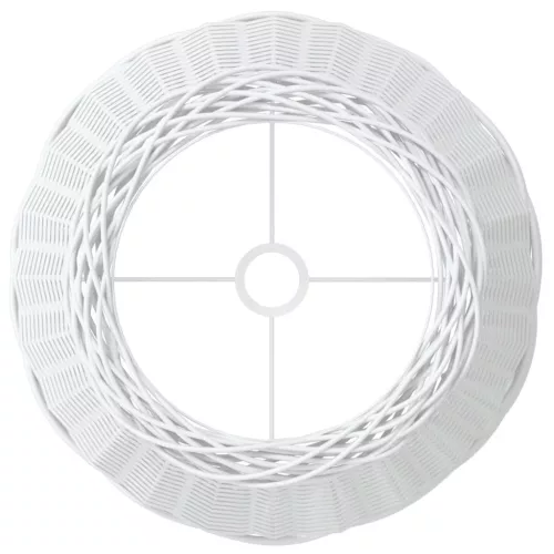  fehér fonott lámpaernyő Ø50x30 cm