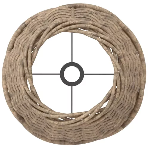  barna fonott lámpaernyő Ø15 x 12 cm