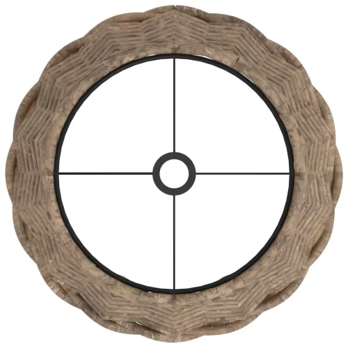  barna fonott lámpaernyő Ø20 x 15 cm