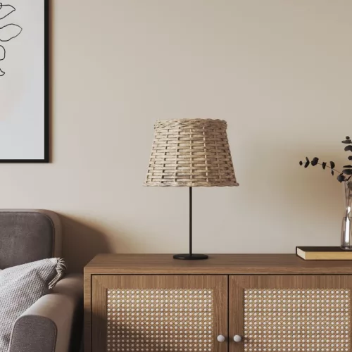  barna fonott lámpaernyő Ø25 x 17 cm