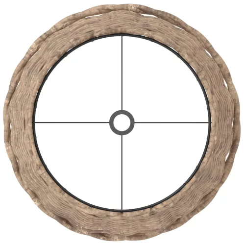  barna fonott lámpaernyő Ø25 x 17 cm