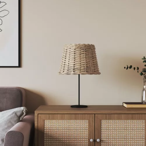  barna fonott lámpaernyő Ø30 x 20 cm