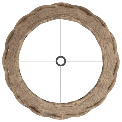  barna fonott lámpaernyő Ø30 x 20 cm