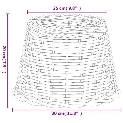 barna fonott lámpaernyő Ø30 x 20 cm