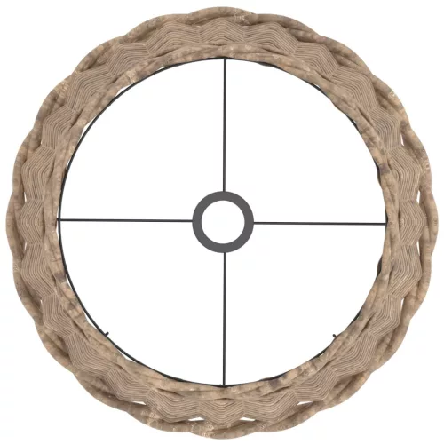  barna fonott lámpaernyő Ø40 x 26 cm