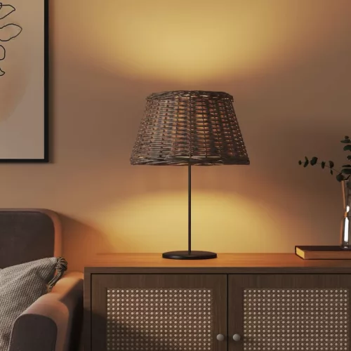  barna fonott lámpaernyő Ø50 x 30 cm