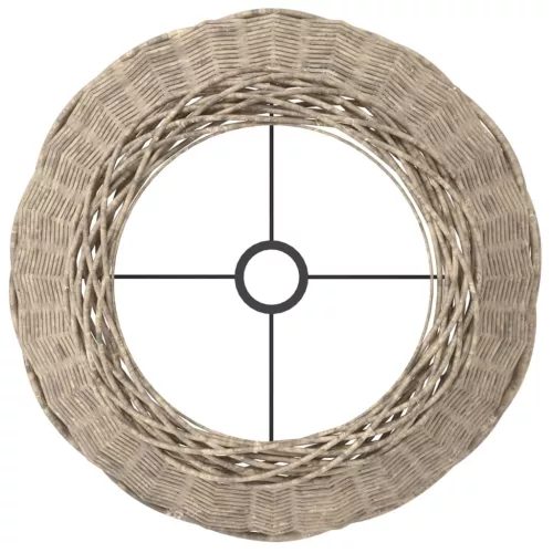  barna fonott lámpaernyő Ø50 x 30 cm