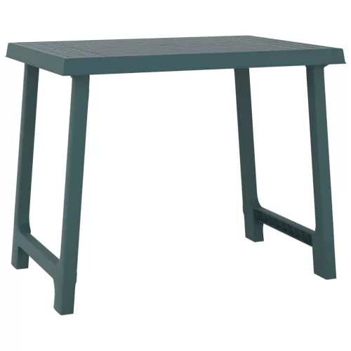  zöld fa hatású PP kempingasztal 79x56x64 cm