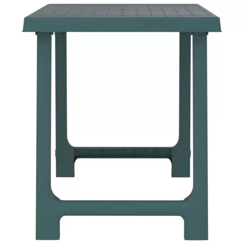  zöld fa hatású PP kempingasztal 79x56x64 cm