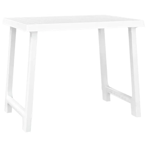  fehér fa hatású PP kempingasztal 79x56x64 cm