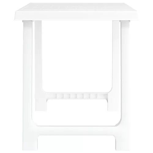  fehér fa hatású PP kempingasztal 79x56x64 cm