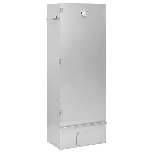  horganyzott acél BBQ füstölőkemence faaprítékkal 44,5x29x110 cm