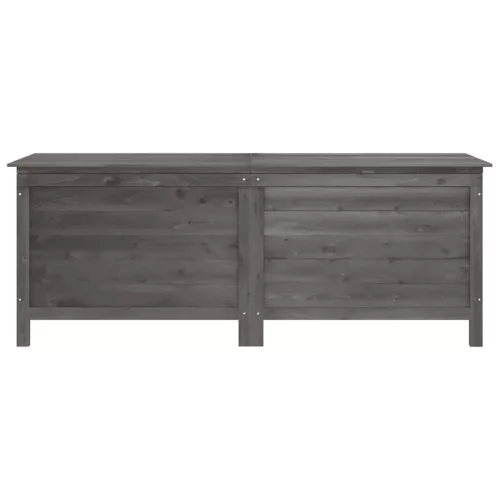  antracit tömör fenyőfa kerti tárolóláda 150 x 50 x 56,5 cm