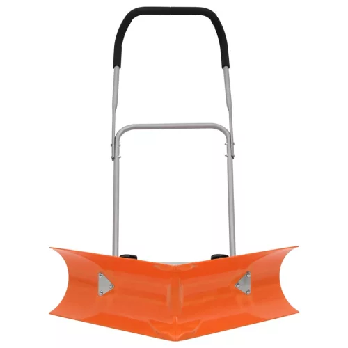  narancssárga kétélű acél hólapát kihúzható nyéllel