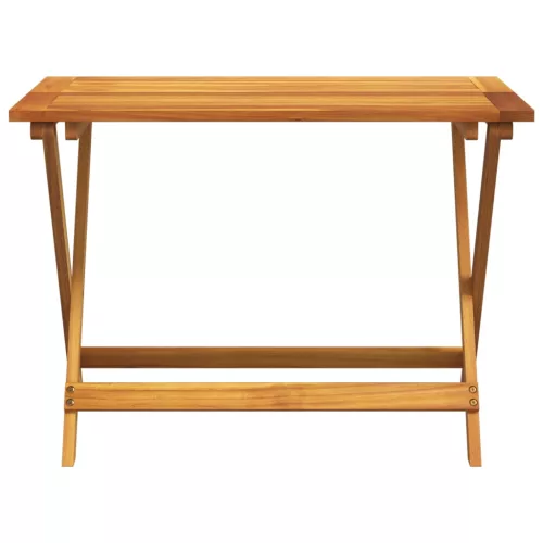  összecsukható tömör akácfa kerti asztal 90 x 52,5 x 65 cm