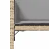  4 db vegyes bézs polyrattan kerti szék párnával