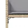  4 db vegyes bézs polyrattan kerti szék párnával