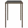  szürke polyrattan üveglapos kerti asztal 115x54x74 cm