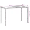  bézs polyrattan üveglapos kerti asztal 115x54x74 cm