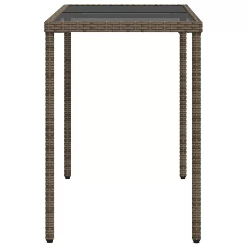  5 részes szürke polyrattan kerti étkezőgarnitúra párnával