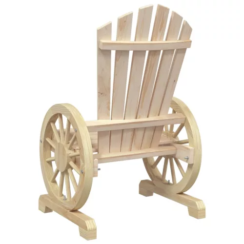  2 db tömör fenyőfa kerti Adirondack szék