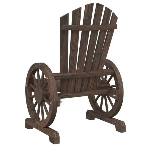  2 db tömör fenyőfa kerti Adirondack szék