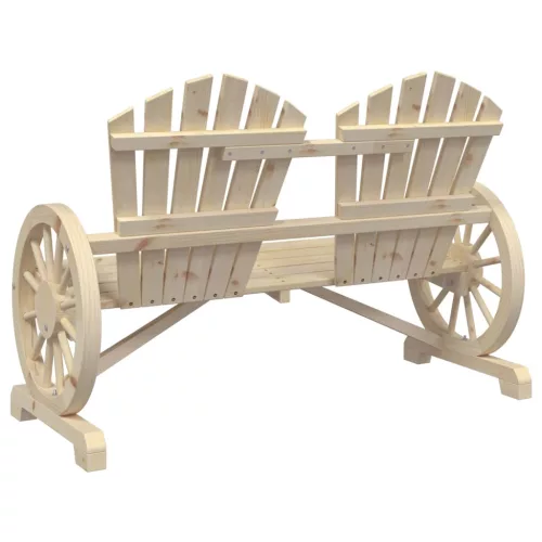  2 személyes tömör fenyőfa kerti Adirondack szék