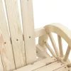  2 személyes tömör fenyőfa kerti Adirondack szék