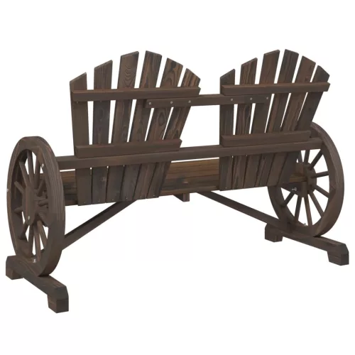  2 személyes tömör fenyőfa kerti Adirondack szék