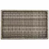  szürke összecsukható polyrattan tálcaasztal 65 x 40 x 75 cm