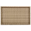  bézs összecsukható polyrattan tálcaasztal 65 x 40 x 75 cm