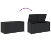  fekete polyrattan kerti tárolóláda 283 L