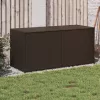  barna polyrattan kerti tárolóláda 283 L