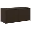  barna polyrattan kerti tárolóláda 283 L