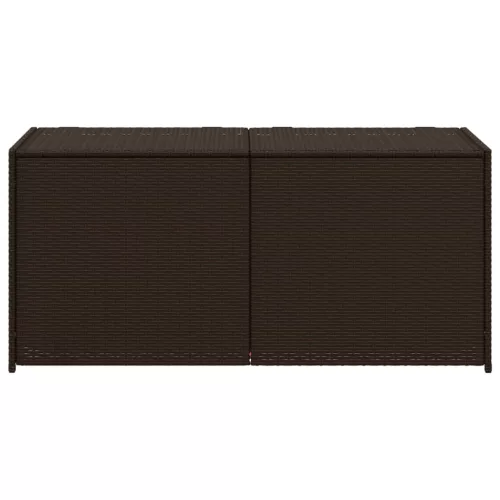  barna polyrattan kerti tárolóláda 283 L