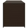  barna polyrattan kerti tárolóláda 283 L