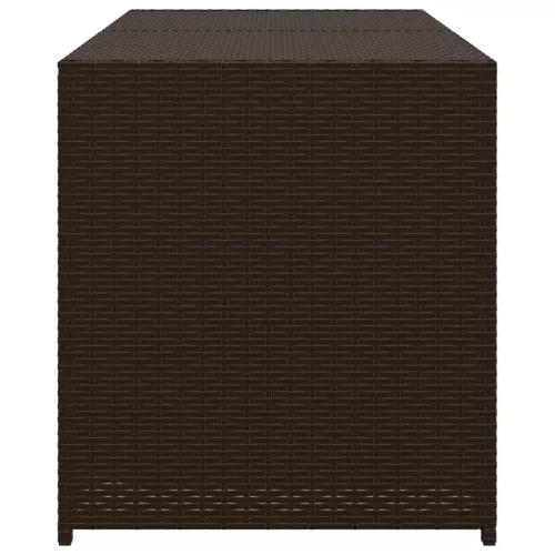  barna polyrattan kerti tárolóláda 283 L