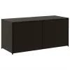  barna polyrattan kerti tárolóláda 283 L