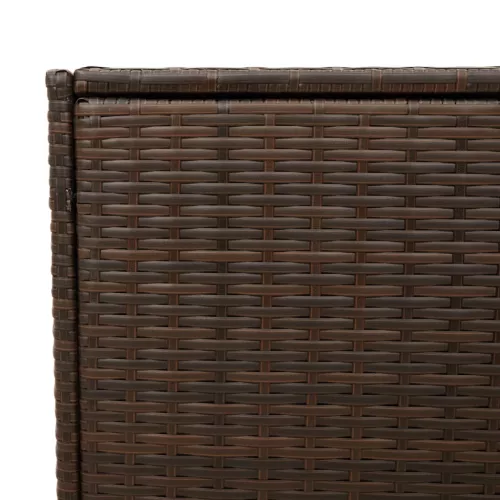  barna polyrattan kerti tárolóláda 283 L