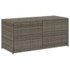  szürke polyrattan kerti tárolóláda 283 L