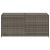  szürke polyrattan kerti tárolóláda 283 L
