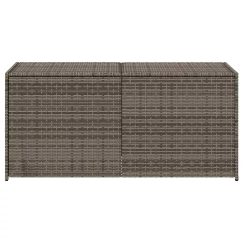  szürke polyrattan kerti tárolóláda 283 L