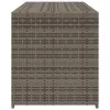  szürke polyrattan kerti tárolóláda 283 L