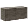  szürke polyrattan kerti tárolóláda 283 L